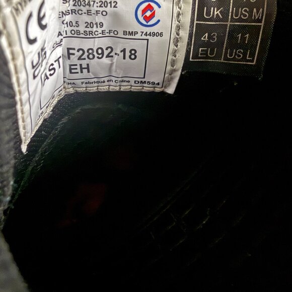 Dr. Martens Men's Black Smooth Leather 3 Eye Lace Up Oxford Shoes - Picture 5 of 7